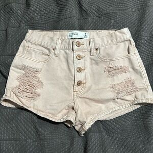 Abercrombie & Fitch Woman’s High Rise Size 2 Shorts - Peach like color